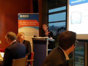Pictured: Clara Neppel addressing attendees at European Innovation Week.