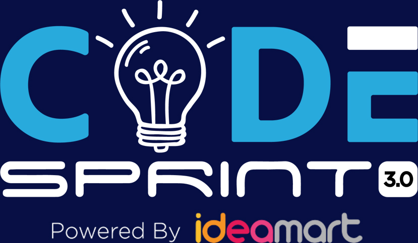 2018 CodeSprint 3.0 Logo. Presented by Ideamart