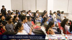 Attendees at Innovation Nation, Sri Lanka 2018 listen to a workshop