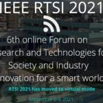 2021 | 6th INTERNATIONAL FORUM ON RESEARCH & TECHNOLOGIES FOR SOCIETY & INDUSTRY (RTSI)